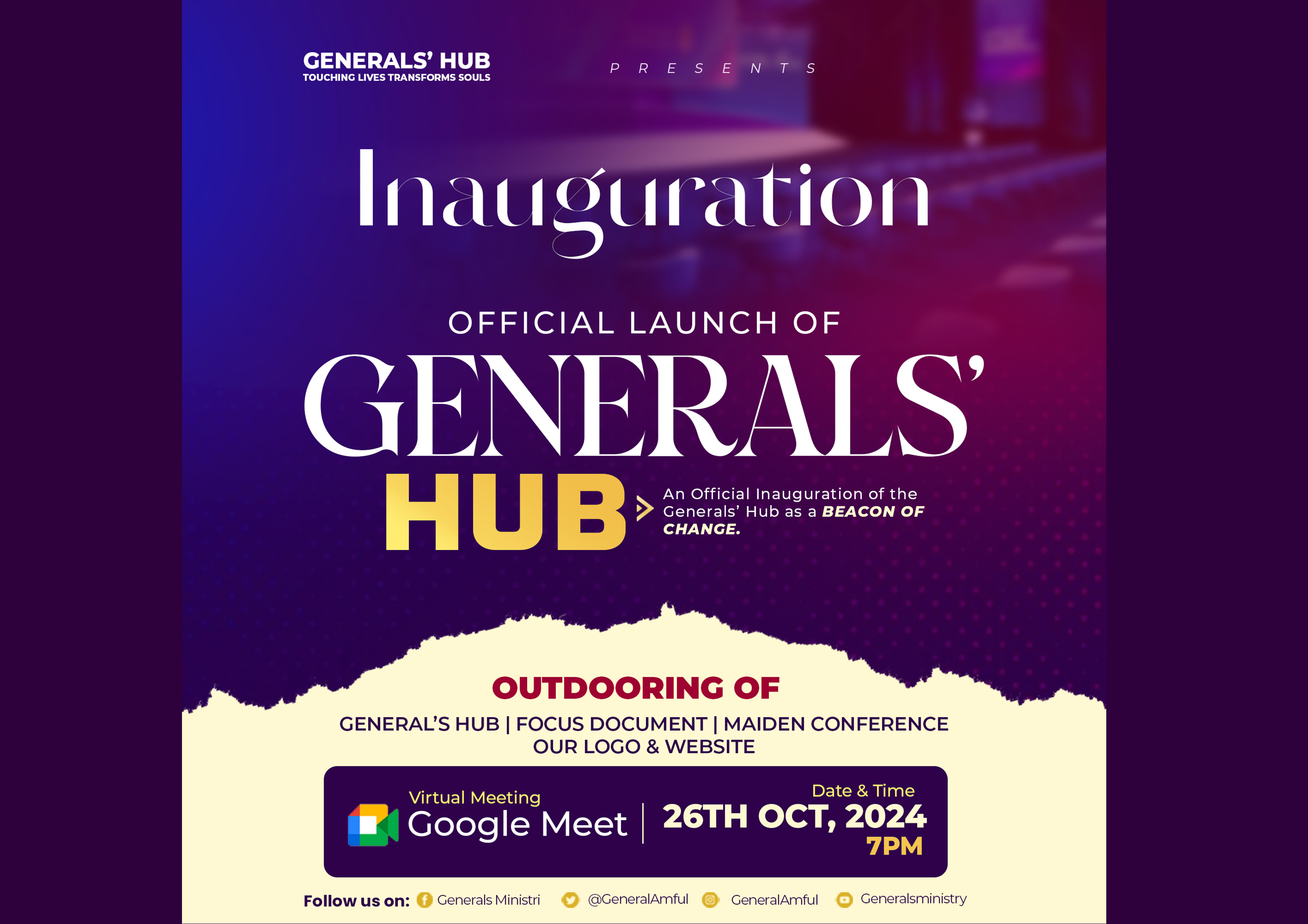 Inauguration of Generals Hub